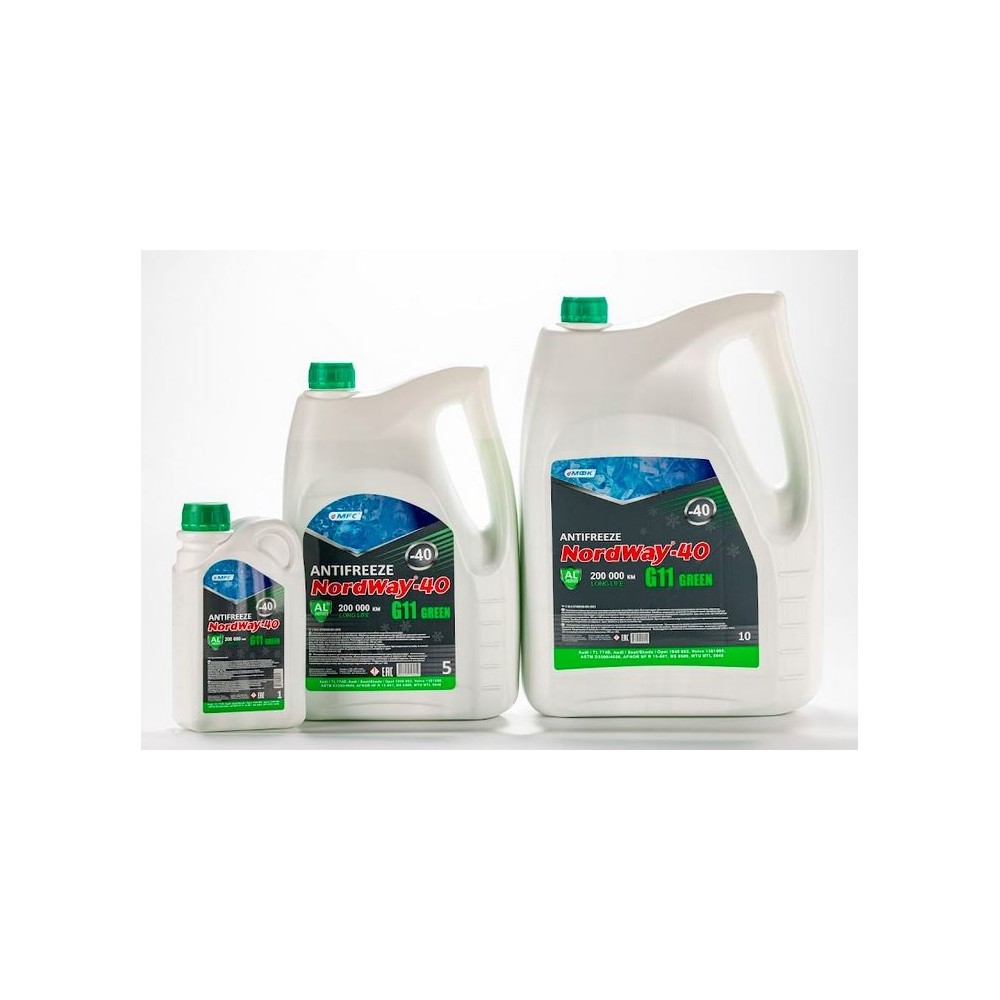 Antifreeze "NordWay"  G11 Green 10 4820250120442