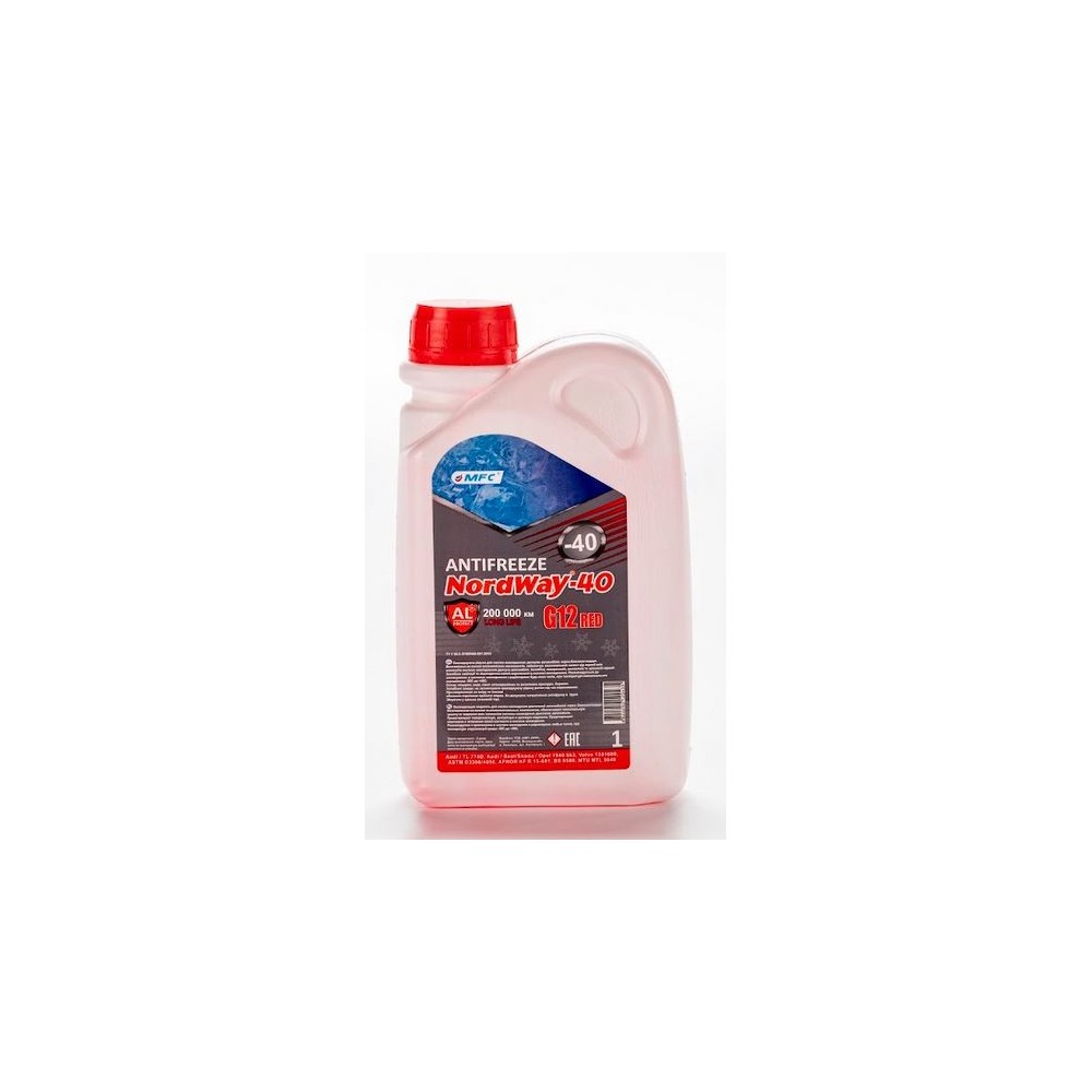 Antifreeze "NordWay"  G12 Red    0,87 кг