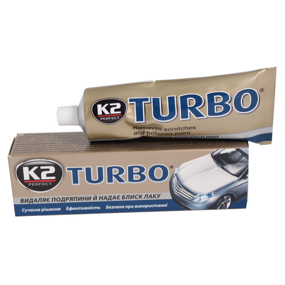 K2 Воскова паста для полірування кузова PERFECT TURBO TEMPO 120G