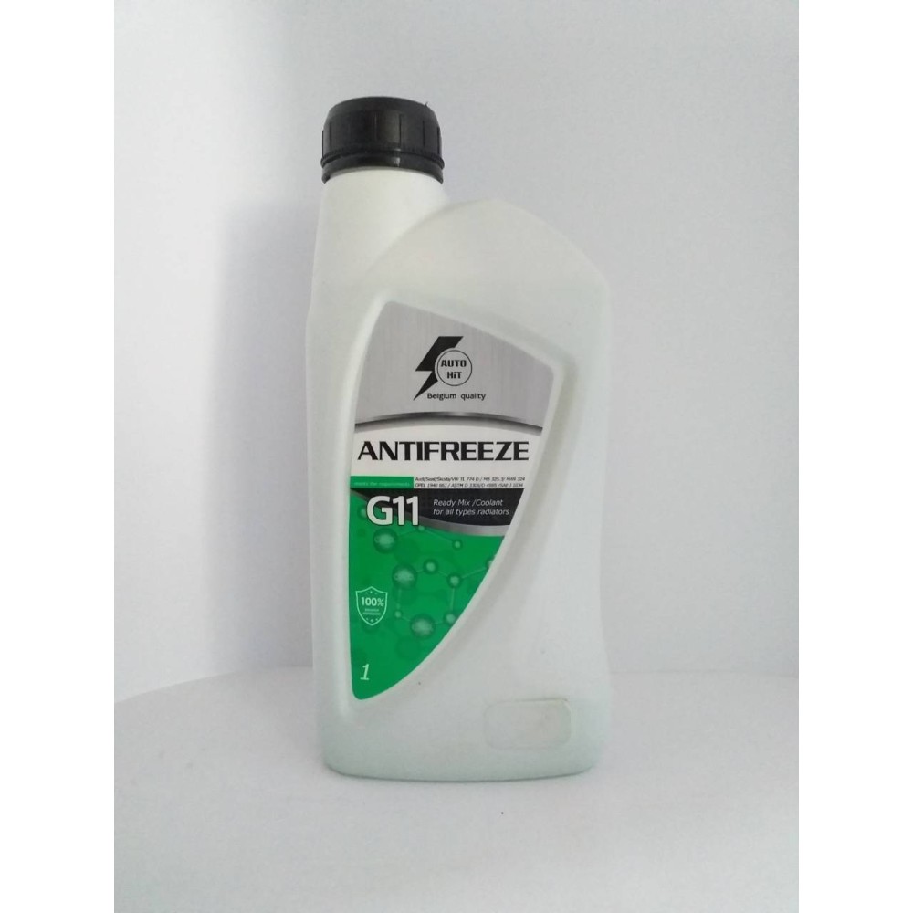 Рідина анти-замерзаюча AutoHiT Антифриз G11 -40 GREEN  0,86кг (1/8)